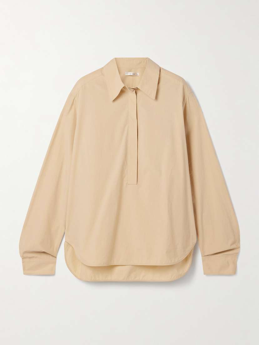 The Row — Margan oversized cotton shirt