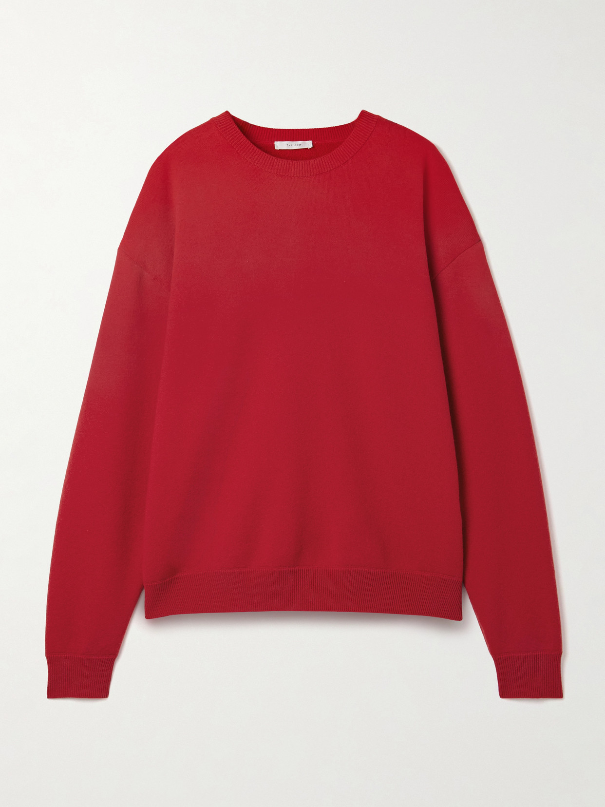 The Row Leora Cashmere Sweater In Red