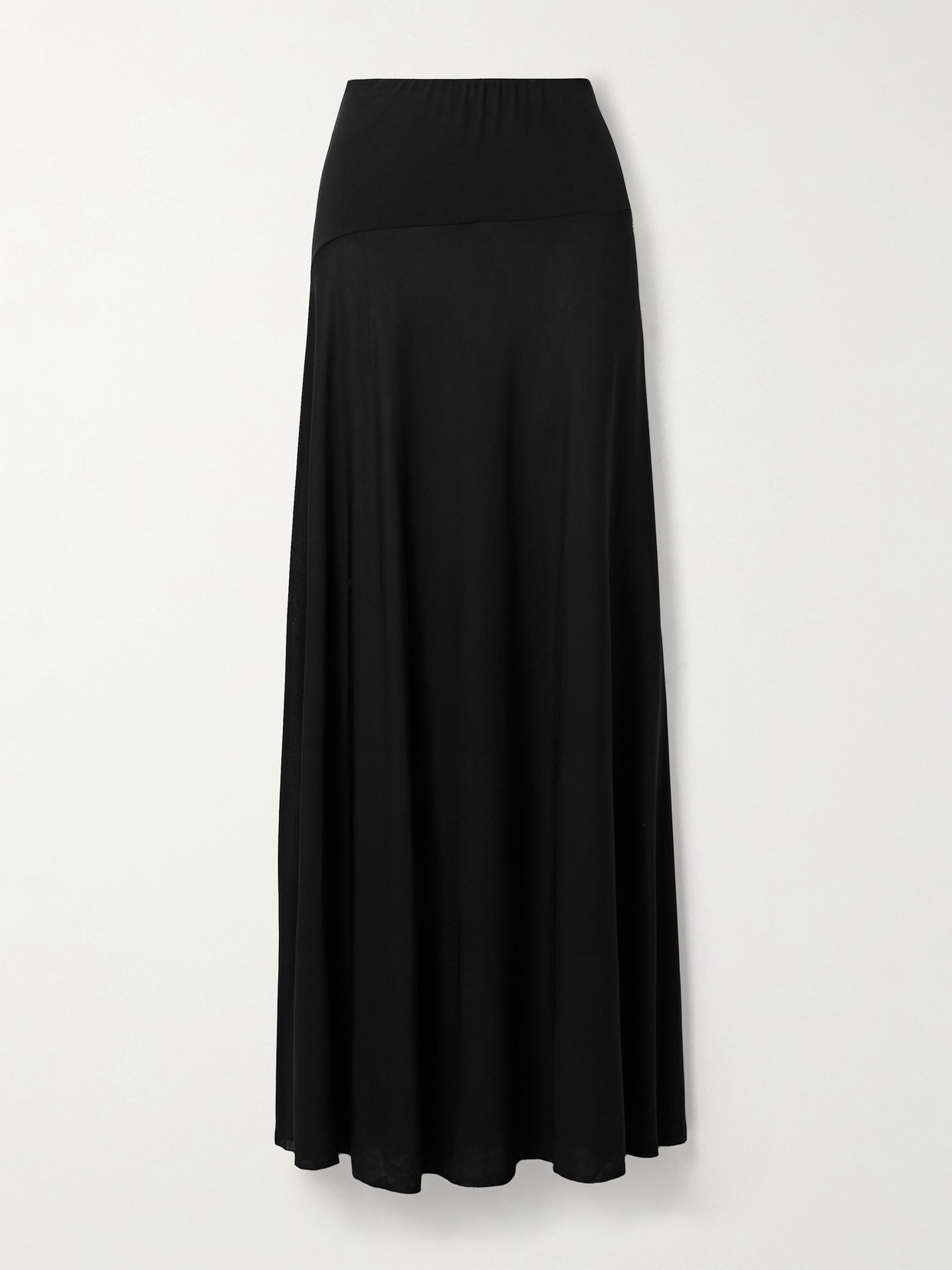 The Row Mirla Jersey Maxi Skirt In Black