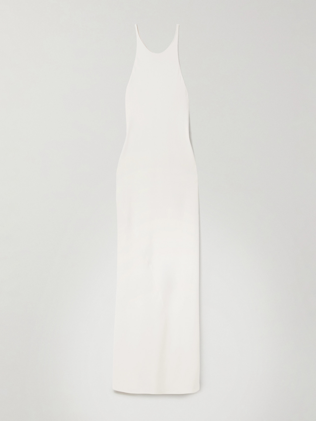 The Row Johanne Silk-crepe Maxi Dress In White