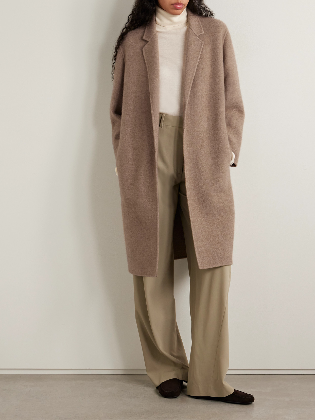 Fedra Cashmere And Cotton-Blend Coat