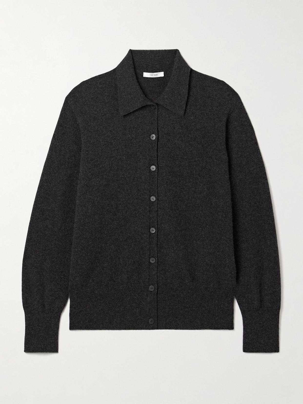 The Row Lillia Cashmere Cardigan In Black