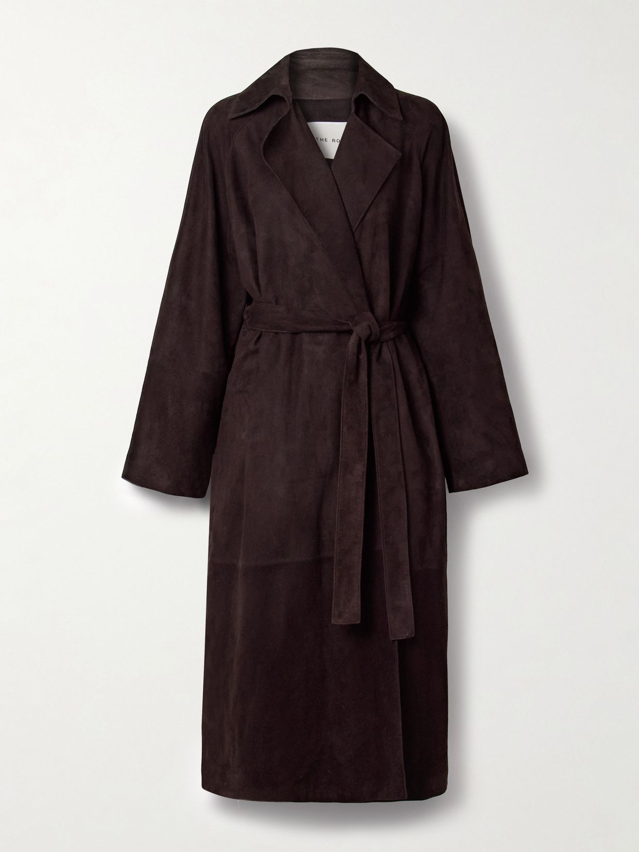 Solana suede trench coat