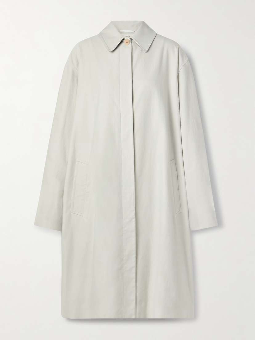 The Row Pluma Brushed Cotton And Cashmere-blend Trench Coat