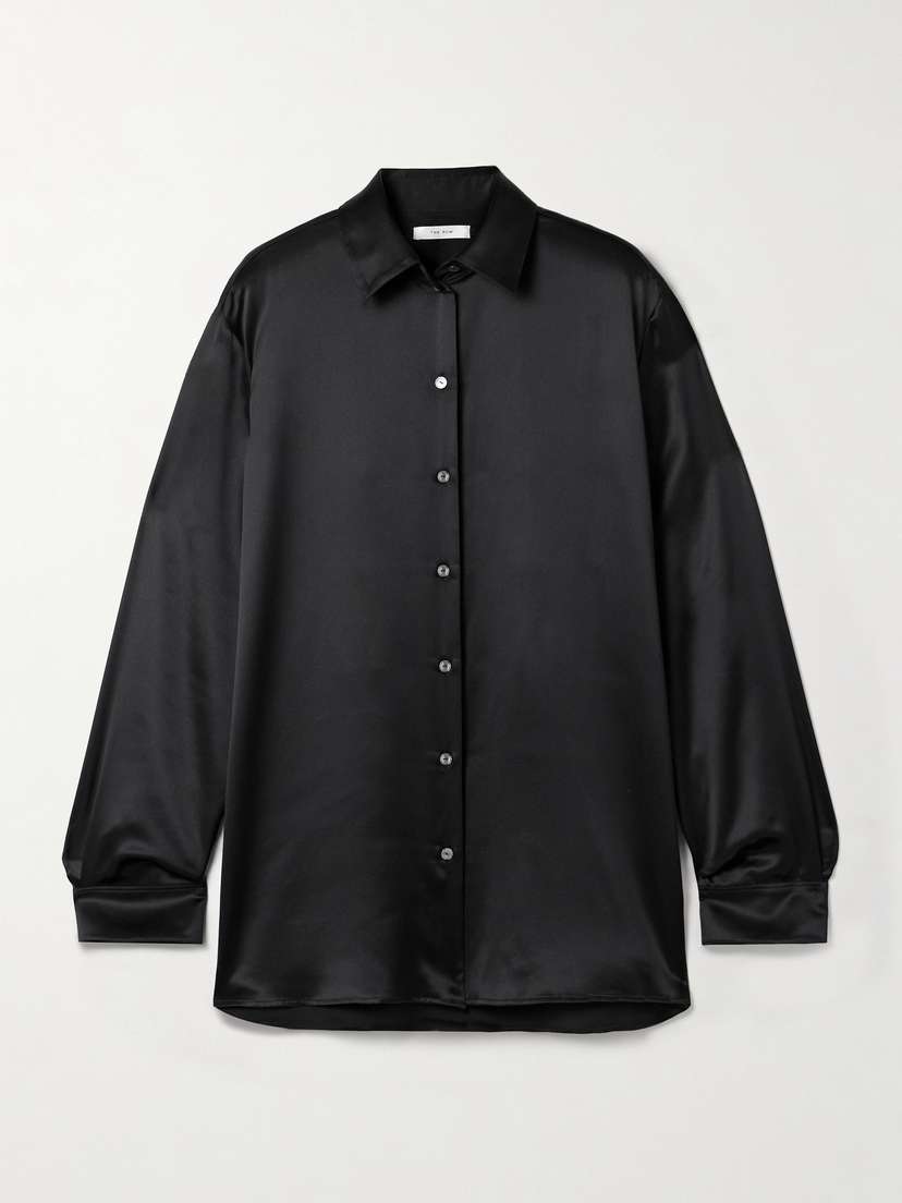 The Row Sisilia Oversized Silk-satin Shirt