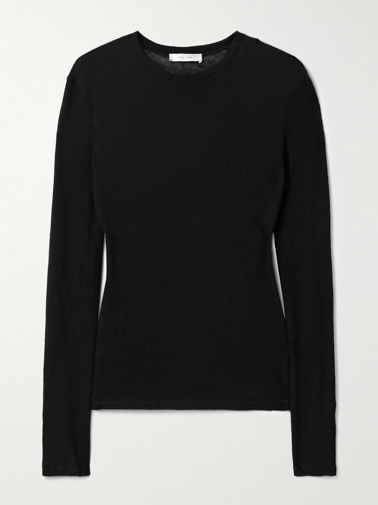 The Row Iverness Cashmere Top In Black