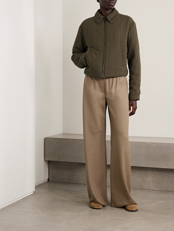 The Row Nerys padded woven jacket