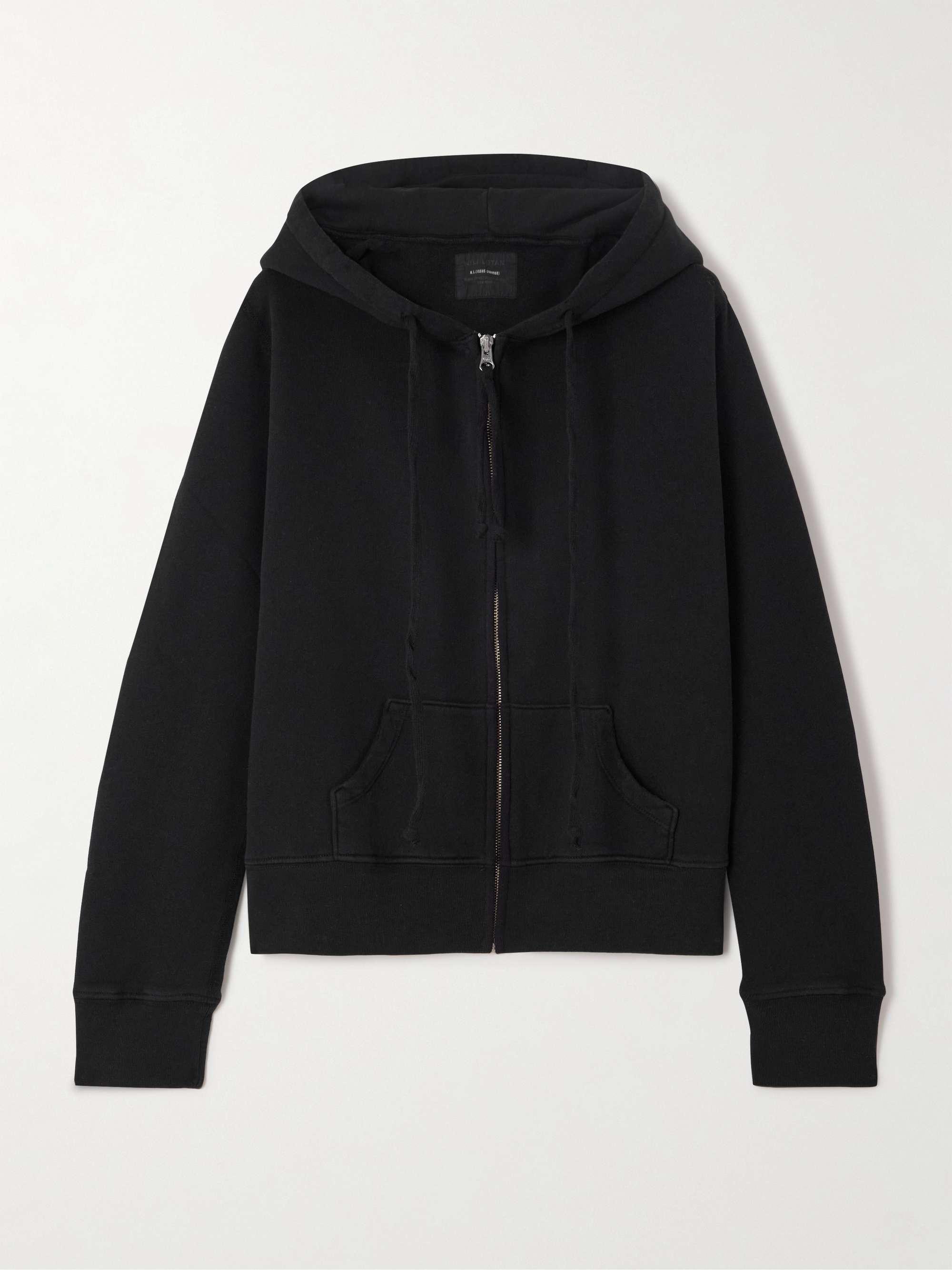 NILI LOTAN Callie cotton-jersey hoodie | NET-A-PORTER