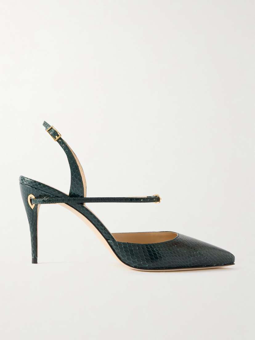 Jennifer Chamandi Vittorio 85 Elaphe Slingback Pumps