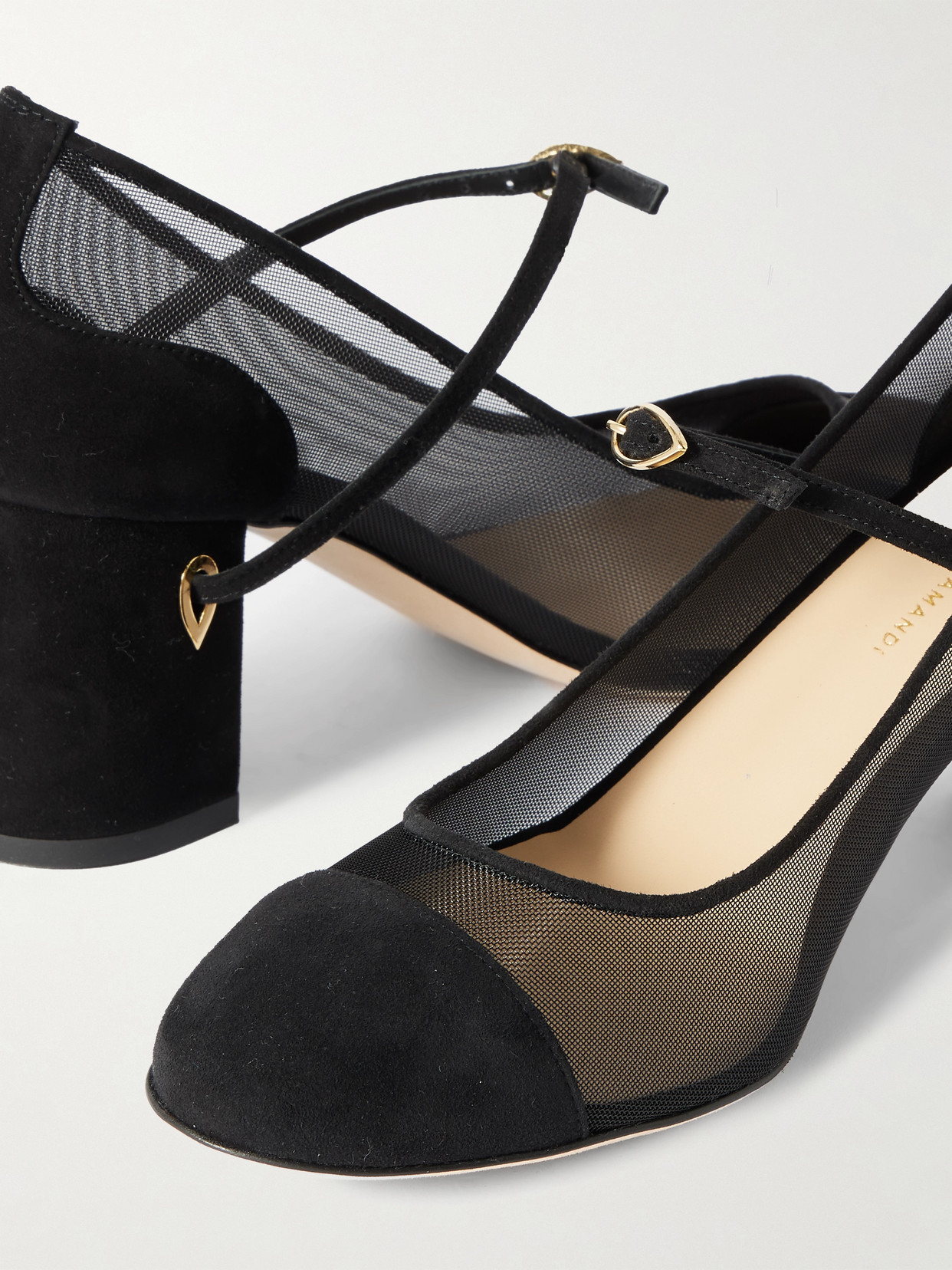 Jennifer Chamandi Closed Black Pump With Removable Strap In Black