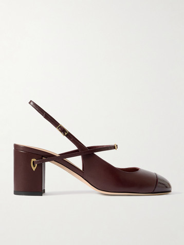 JENNIFER CHAMANDI Mattia leather slingback pumps