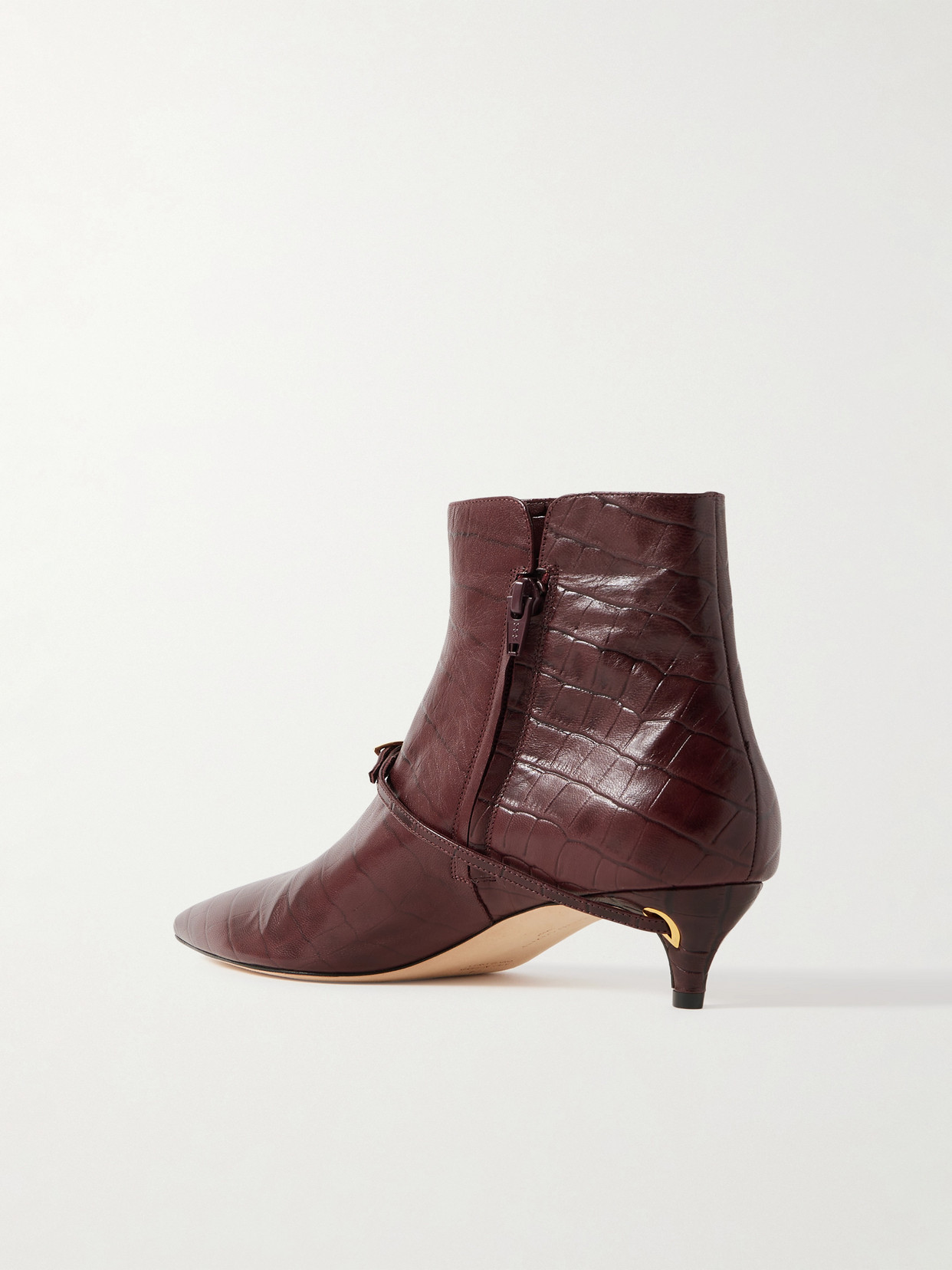 Rocco 45 Croc-Effect Ankle Boots
