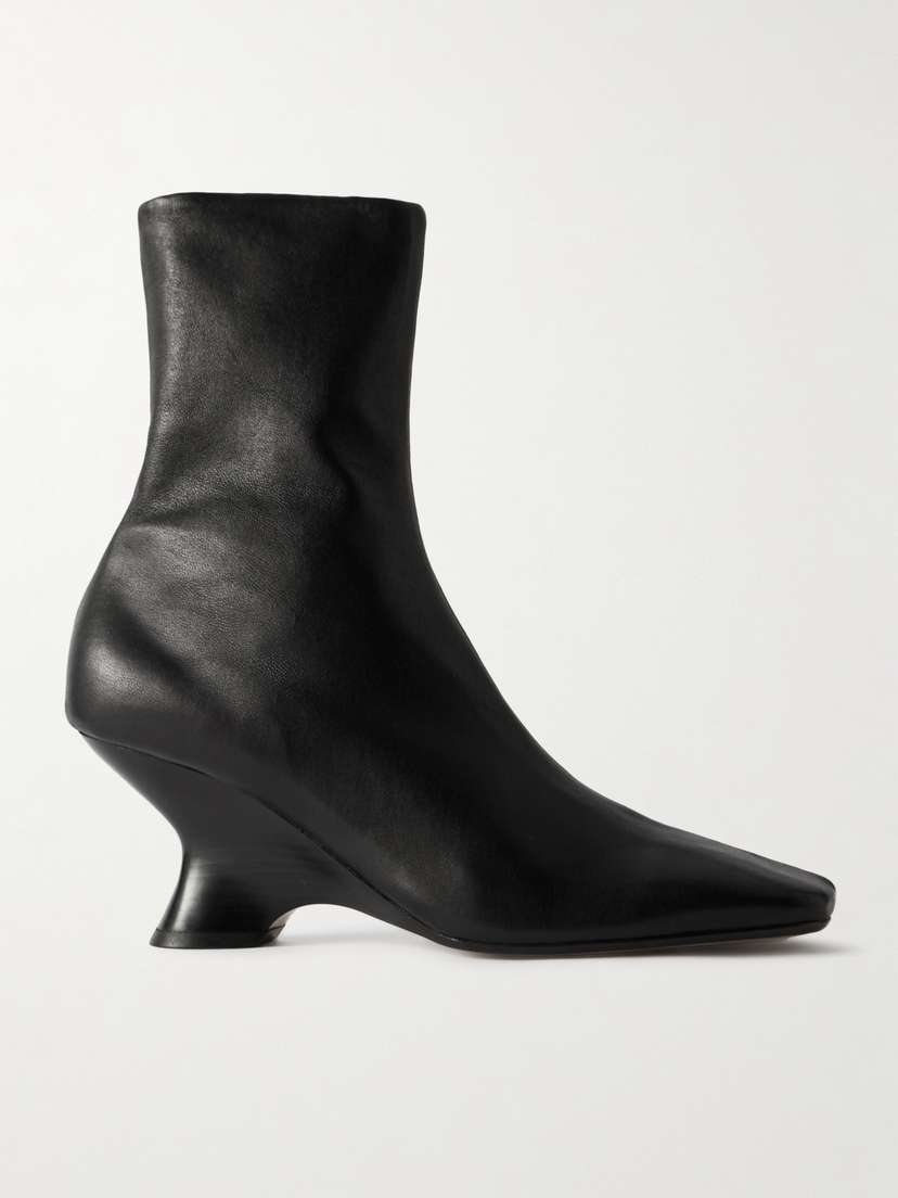 Dries Van Noten Leather Ankle Boots