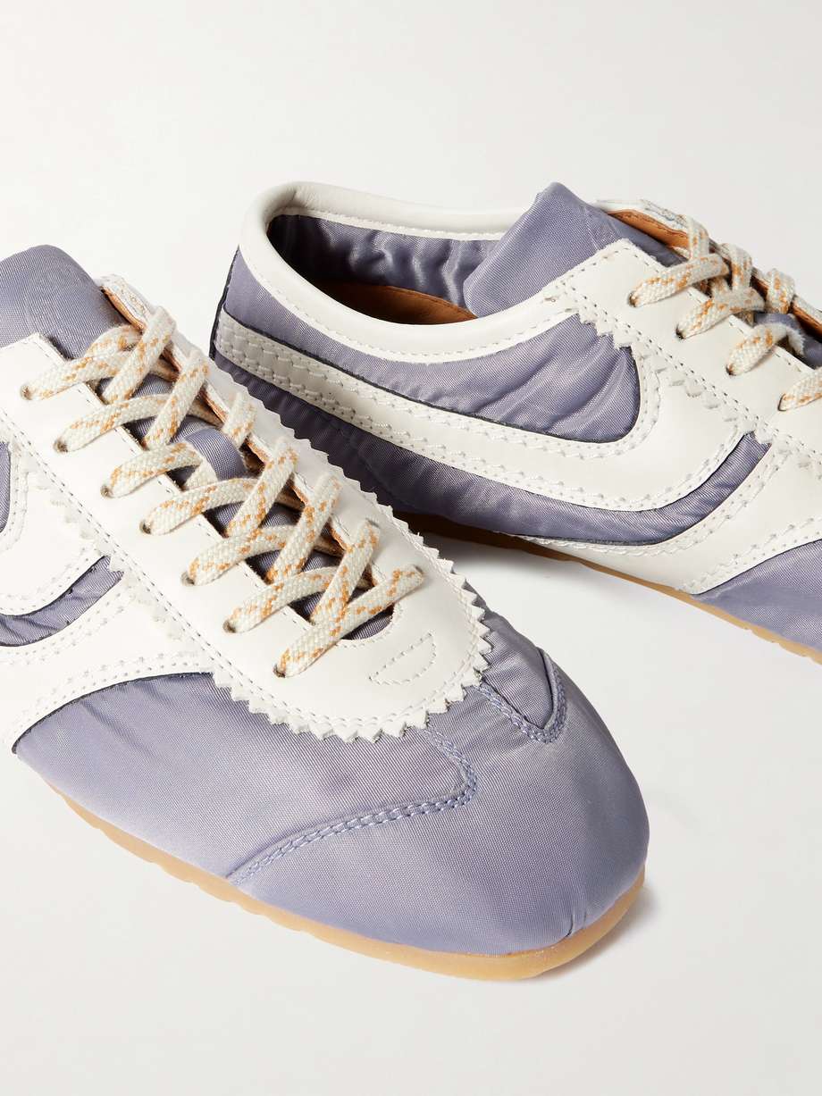 Dries Van Noten Leather-trimmed Shell Sneakers