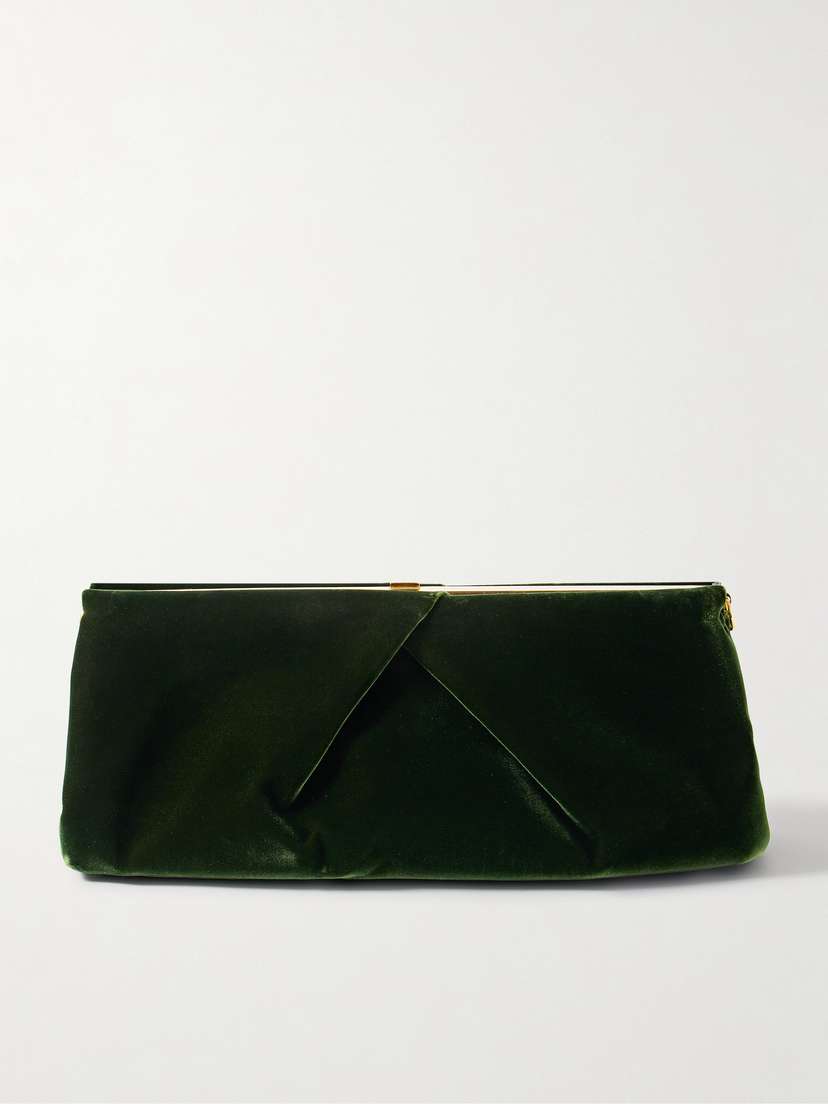 Dries Van Noten Velvet Clutch