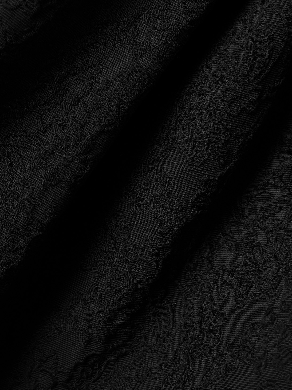 Carolina Herrera Pleated Cotton-blend Cloqué Midi Skirt
