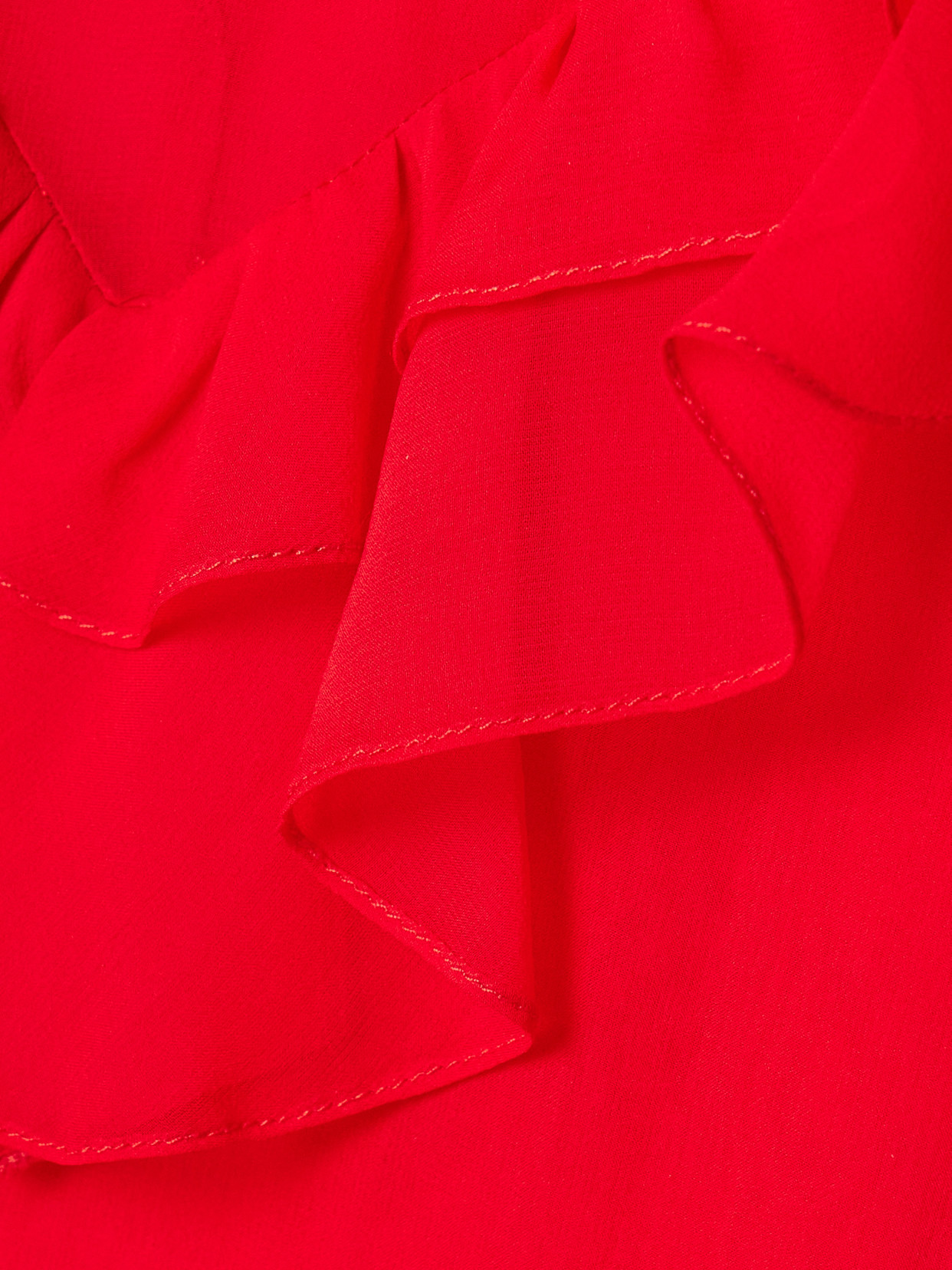 Carolina Herrera Tie-neck Ruffled Silk-chiffon Blouse