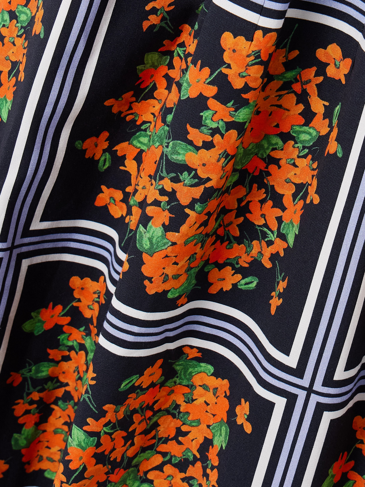 Carolina Herrera Printed Faille Halterneck Gown