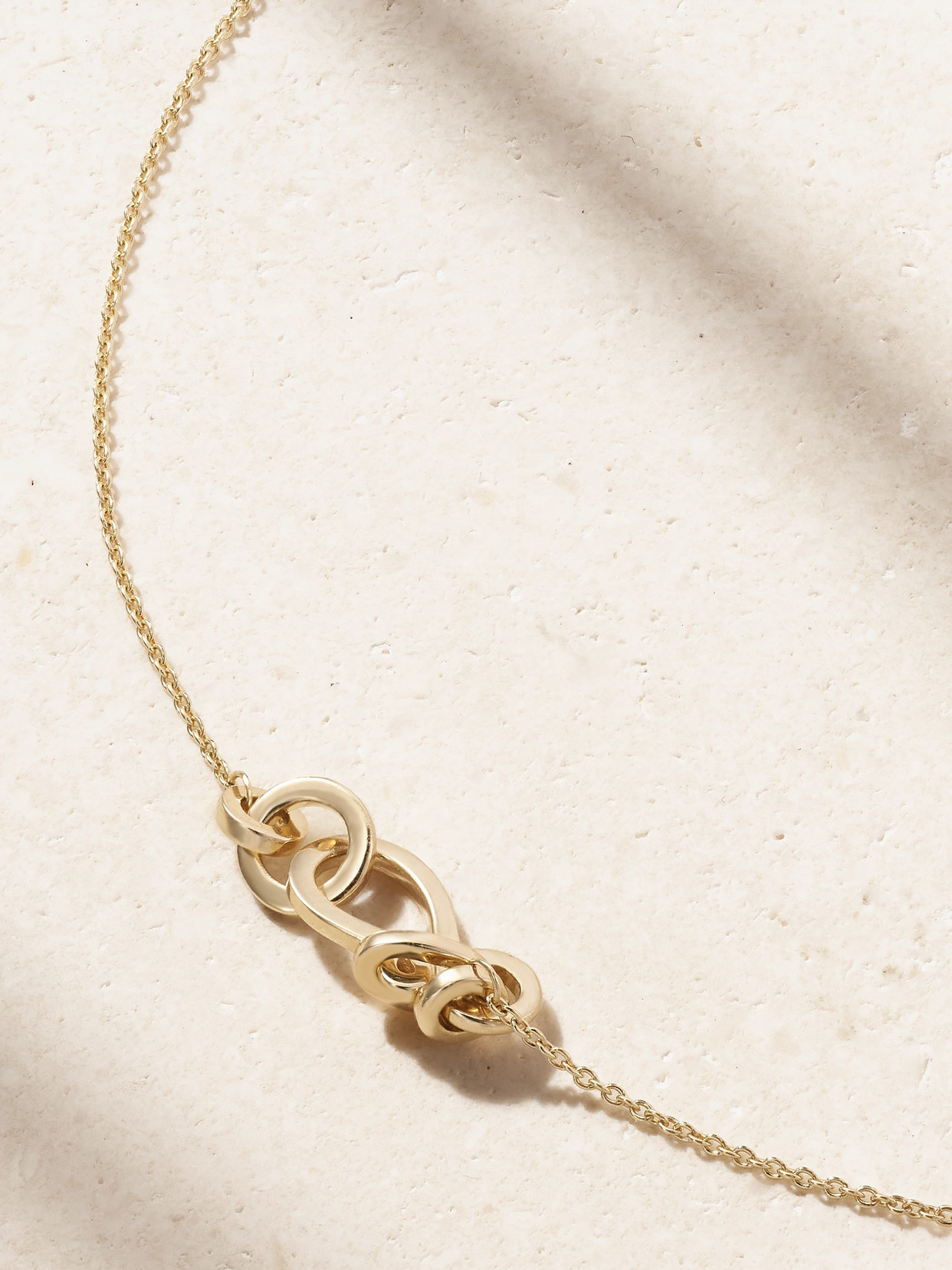 Sophie Bille Brahe Luna 18-karat Recycled Gold Diamond Necklace