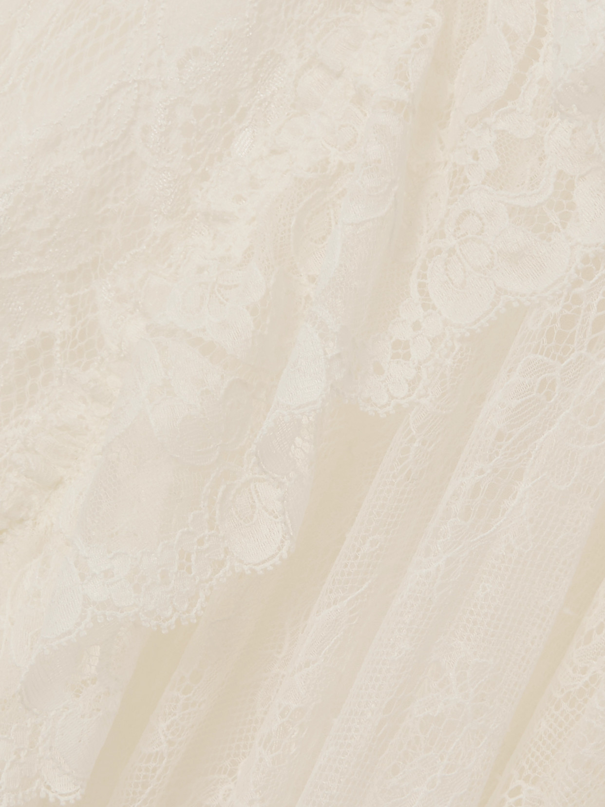 Chloé Asymmetric Tiered Lace And Embroidered Tulle Dress In Neutral