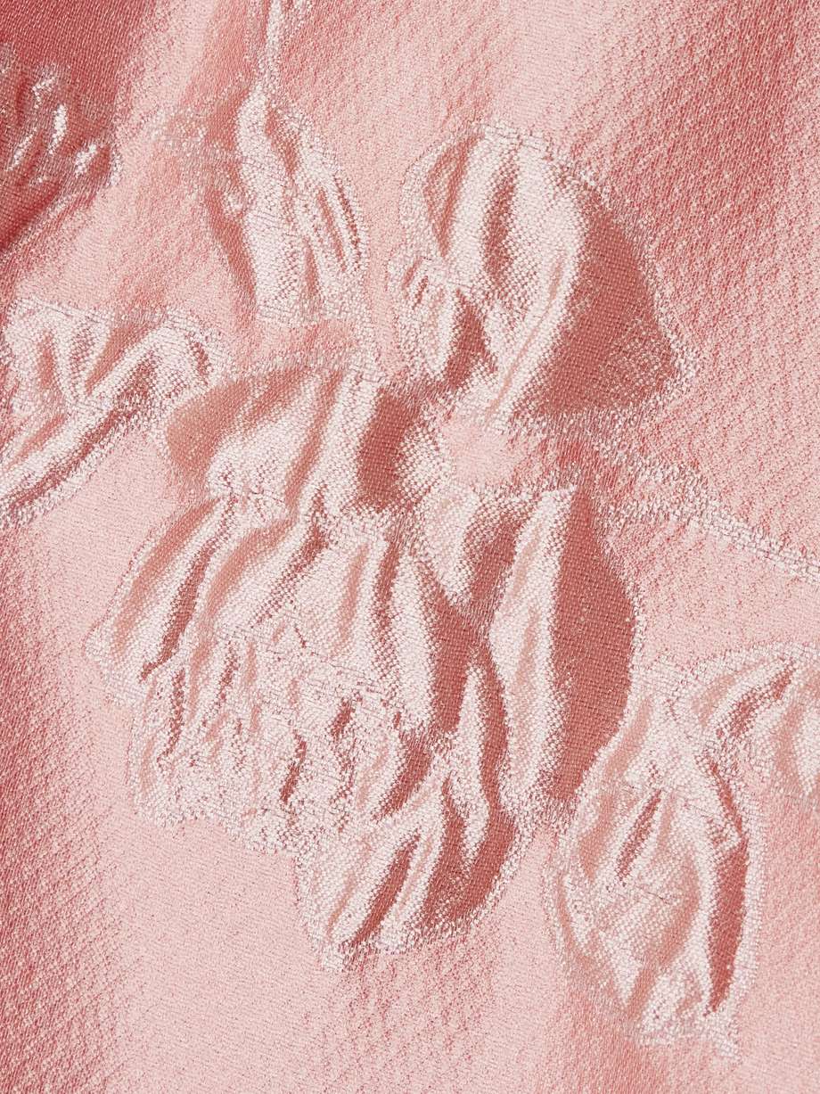 kissa jacquard midi dress