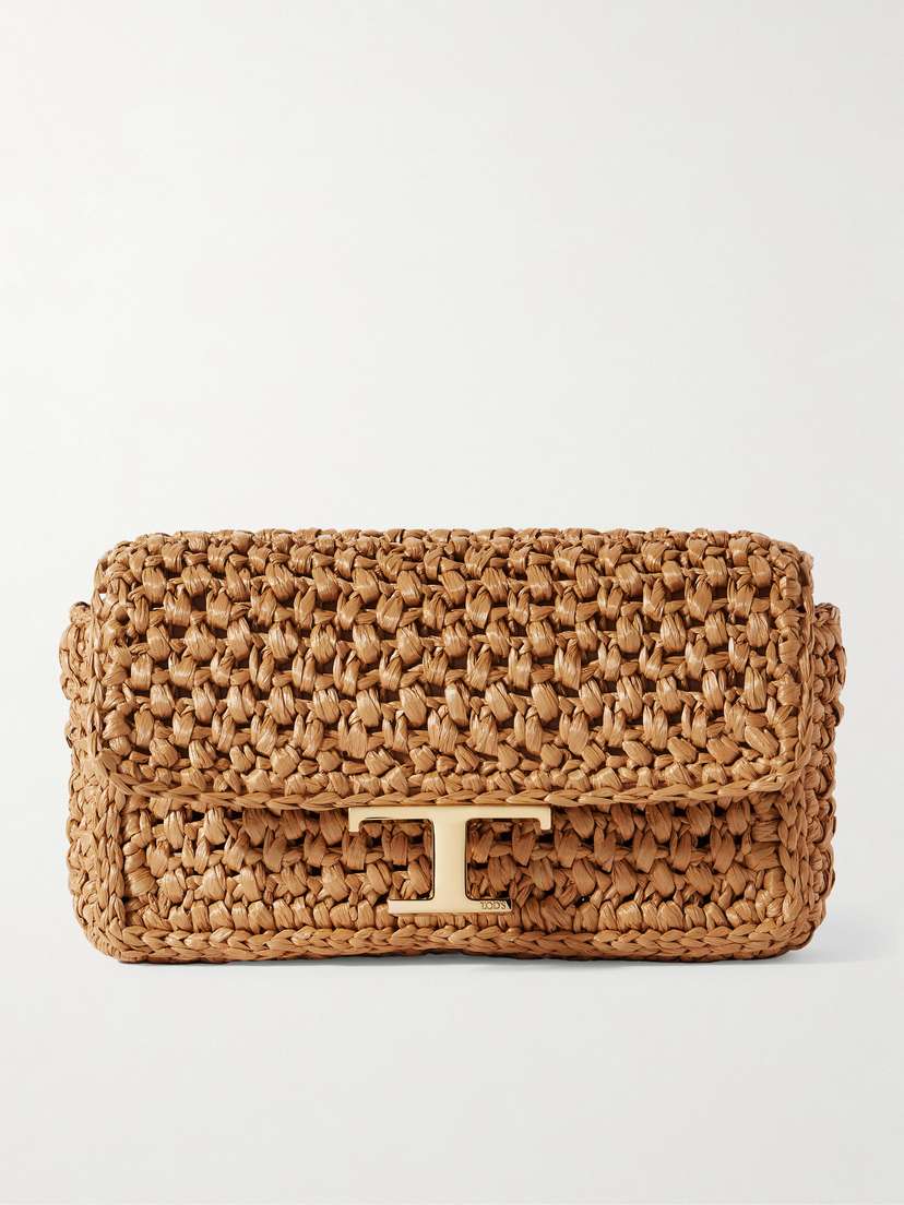 Tod's Micro Raffia Clutch