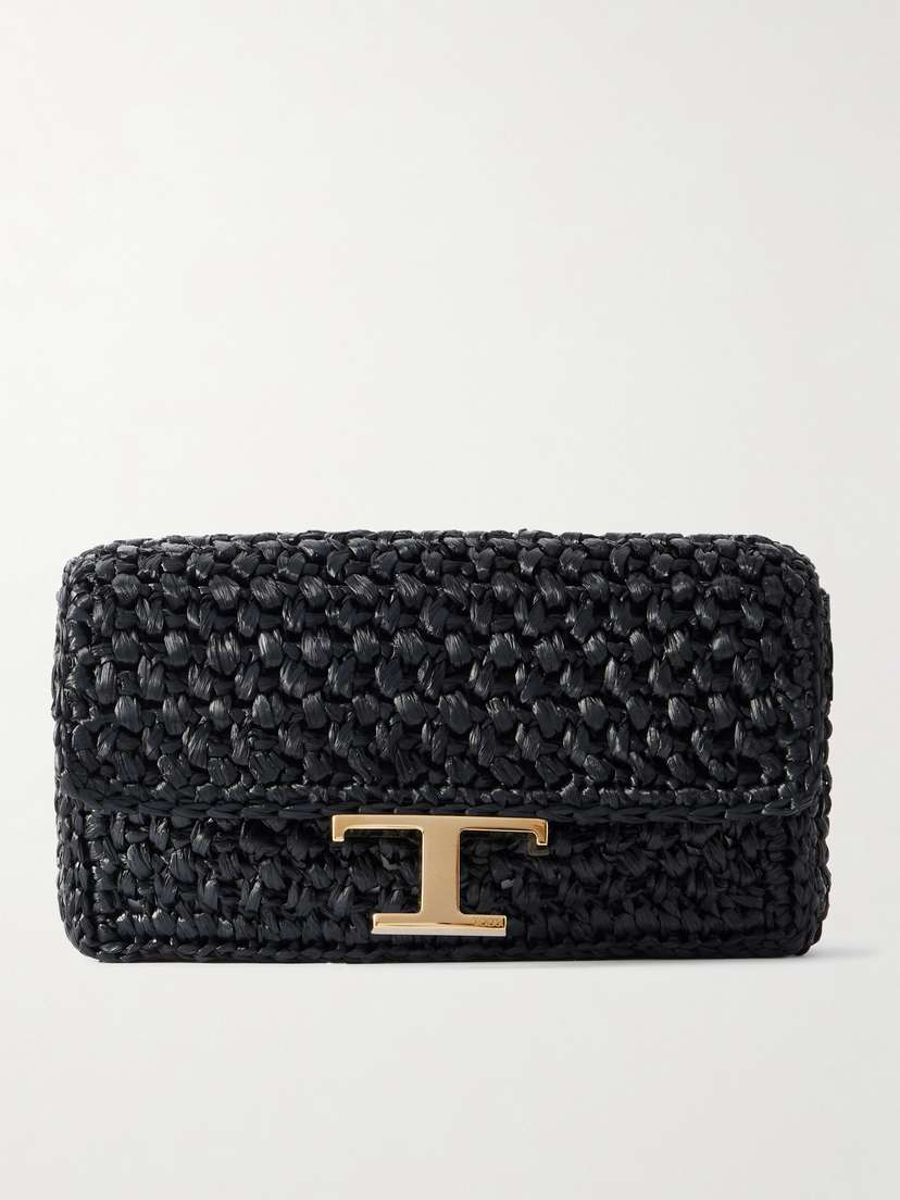 Tod's Micro Raffia Clutch