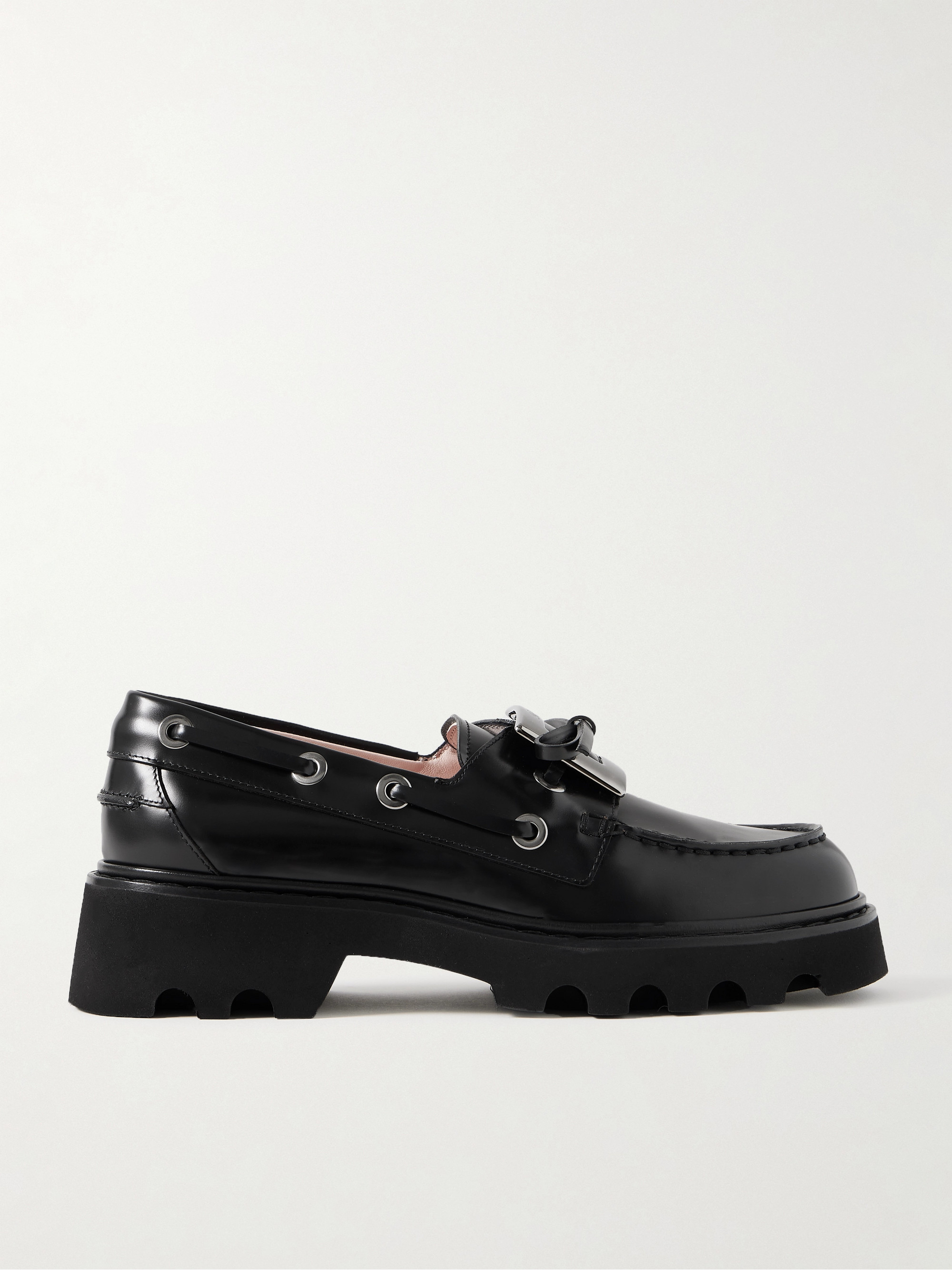ROGER VIVIER - Viv Rangers buckled leather loafers | Plush