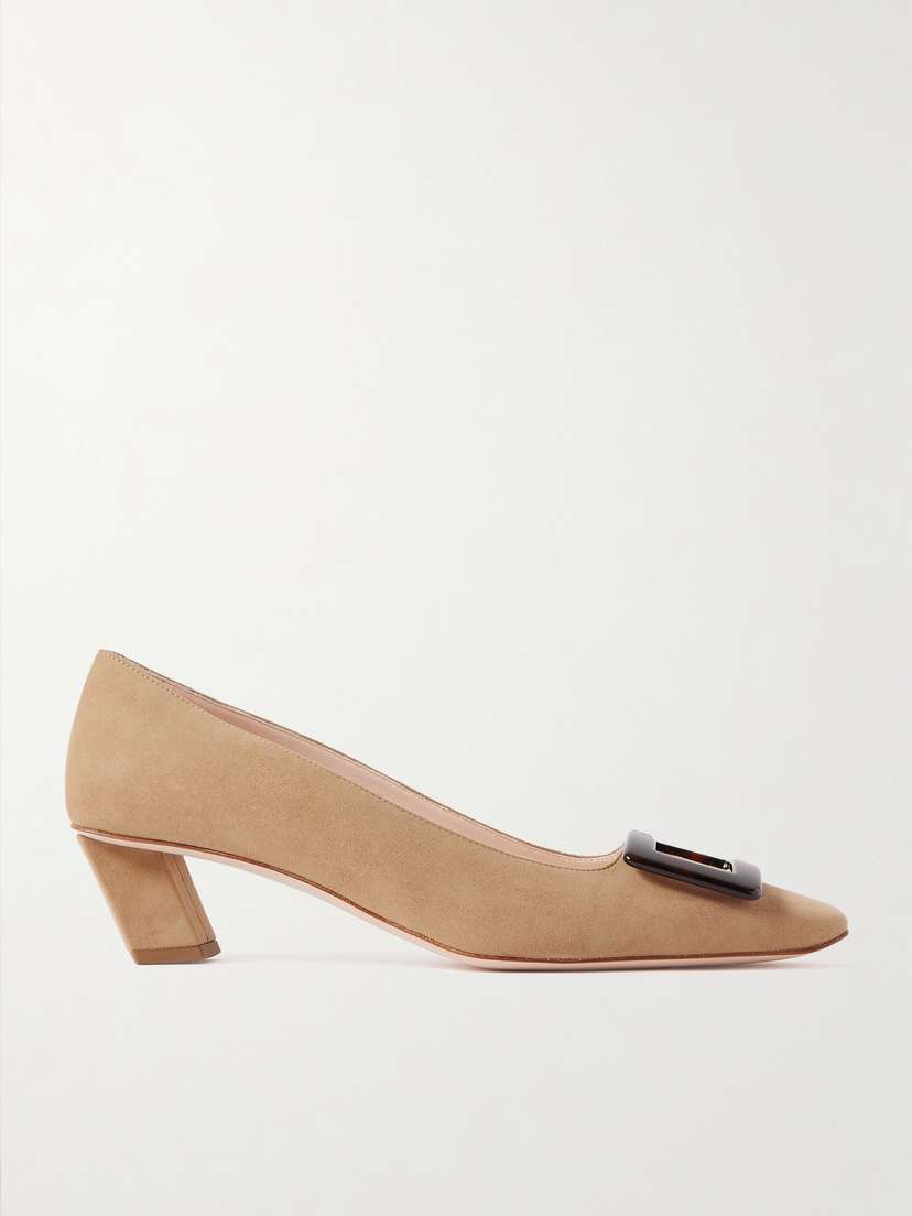 Roger Vivier Belle Vivier 45 Suede Pumps