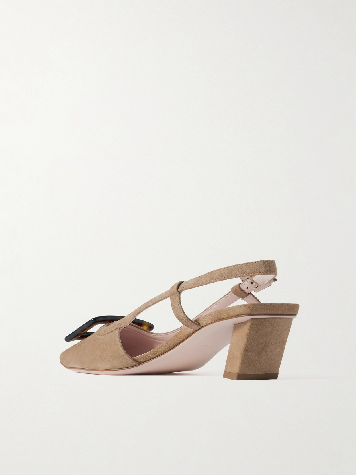 Roger Vivier Belle Vivier 45 Suede Slingback Pumps In Multi