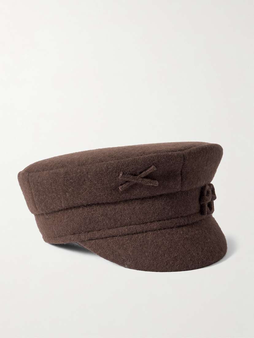 Ruslan Baginskiy Appliquéd Wool-blend Hat
