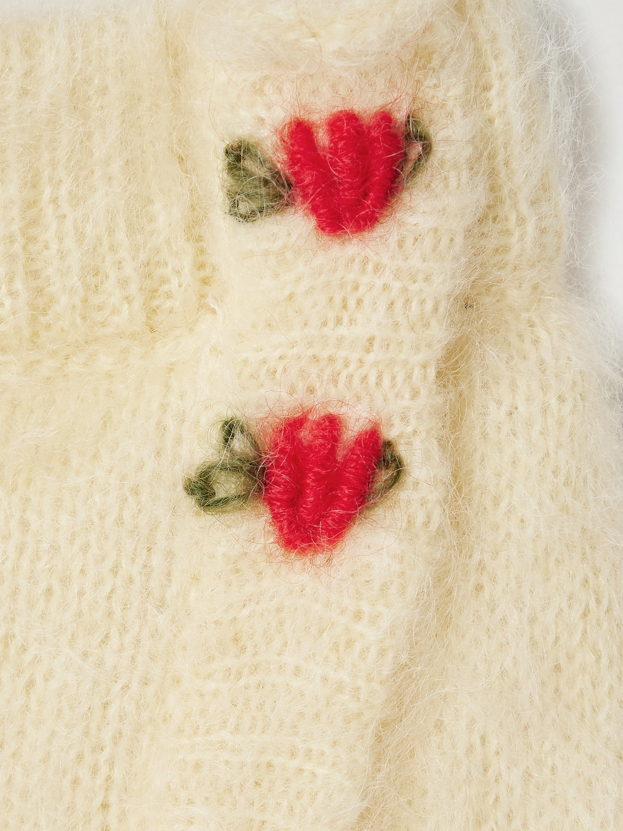 Wrap-Effect Embroidered Mohair-Blend Mini