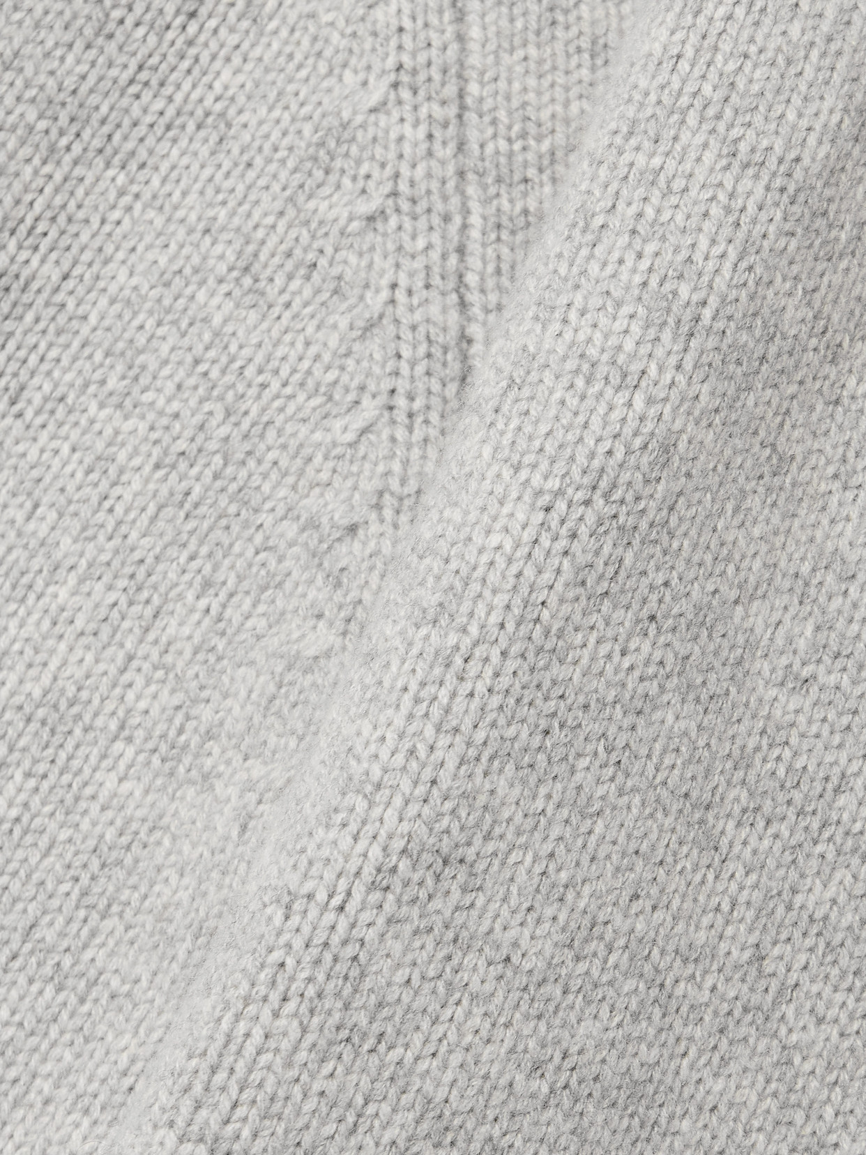 Brandon Maxwell The Rowe Cropped Recycled-cashmere Sweater In Gray