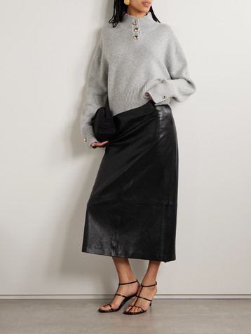 Brandon Maxwell The Rowe cropped recycled-cashmere sweater