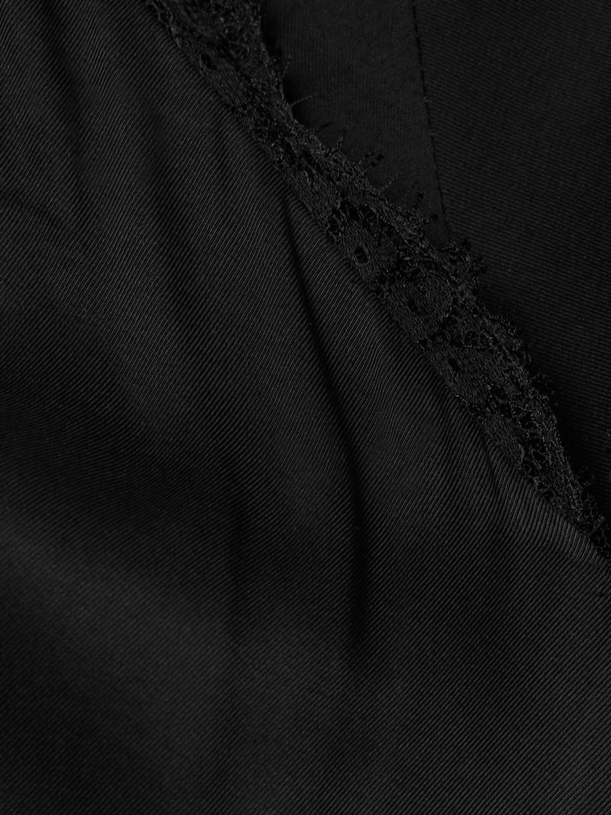 Brandon Maxwell The Malone Lace-trimmed Twill Gown In Black