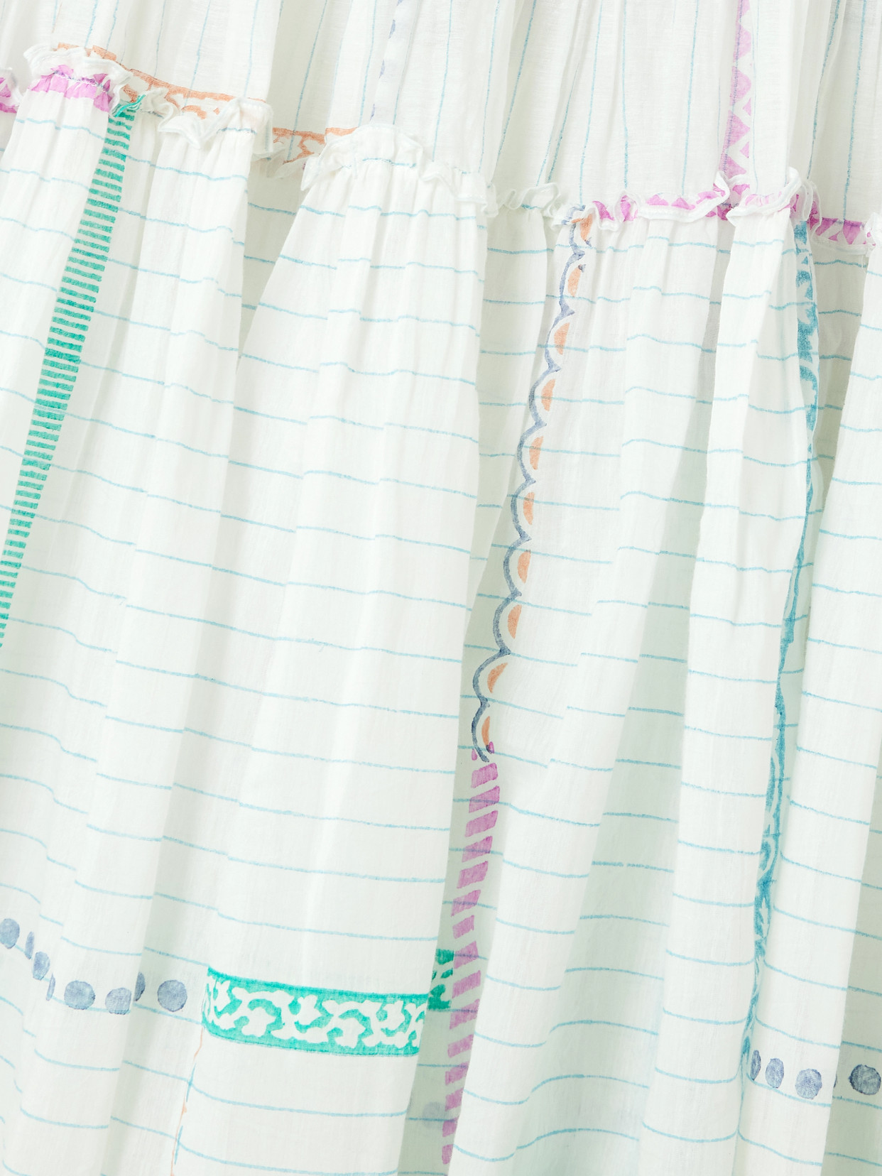 Eka Riley Ruffled Printed Cotton And Silk-blend Voile Midi Dress