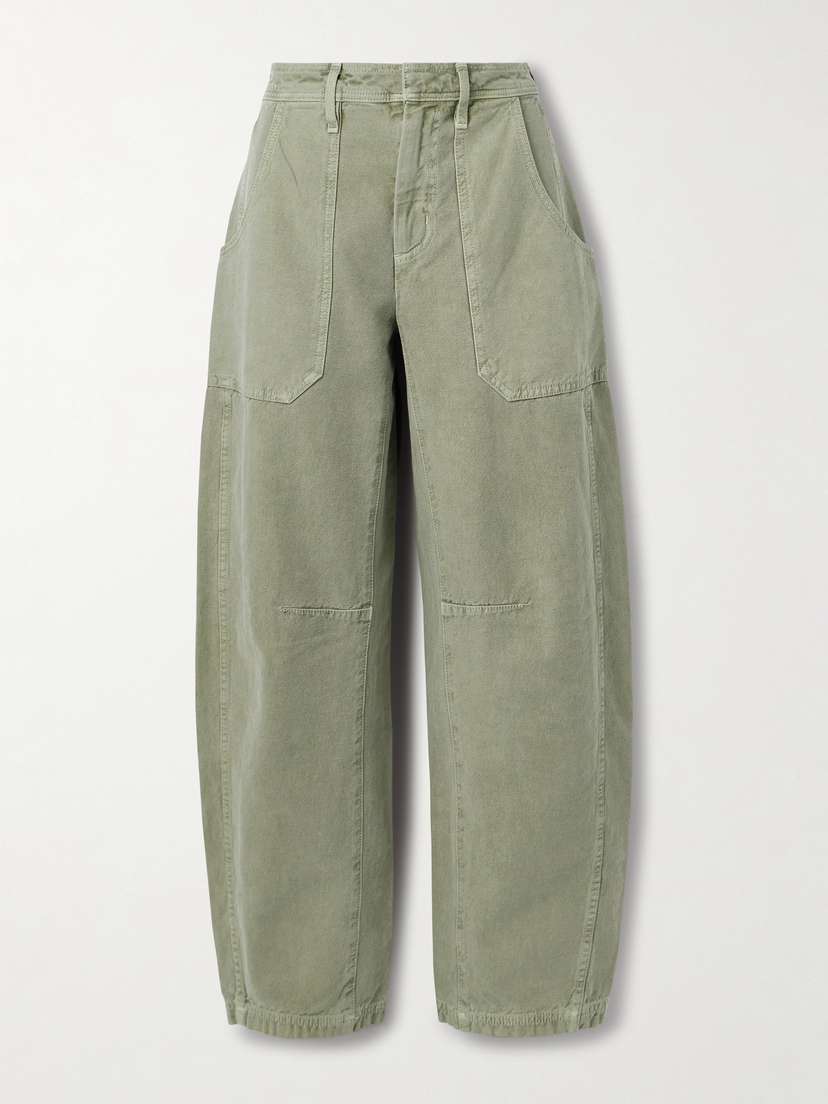 SLVRLAKE Rookie Mid-rise Barrel-leg Cargo Jeans