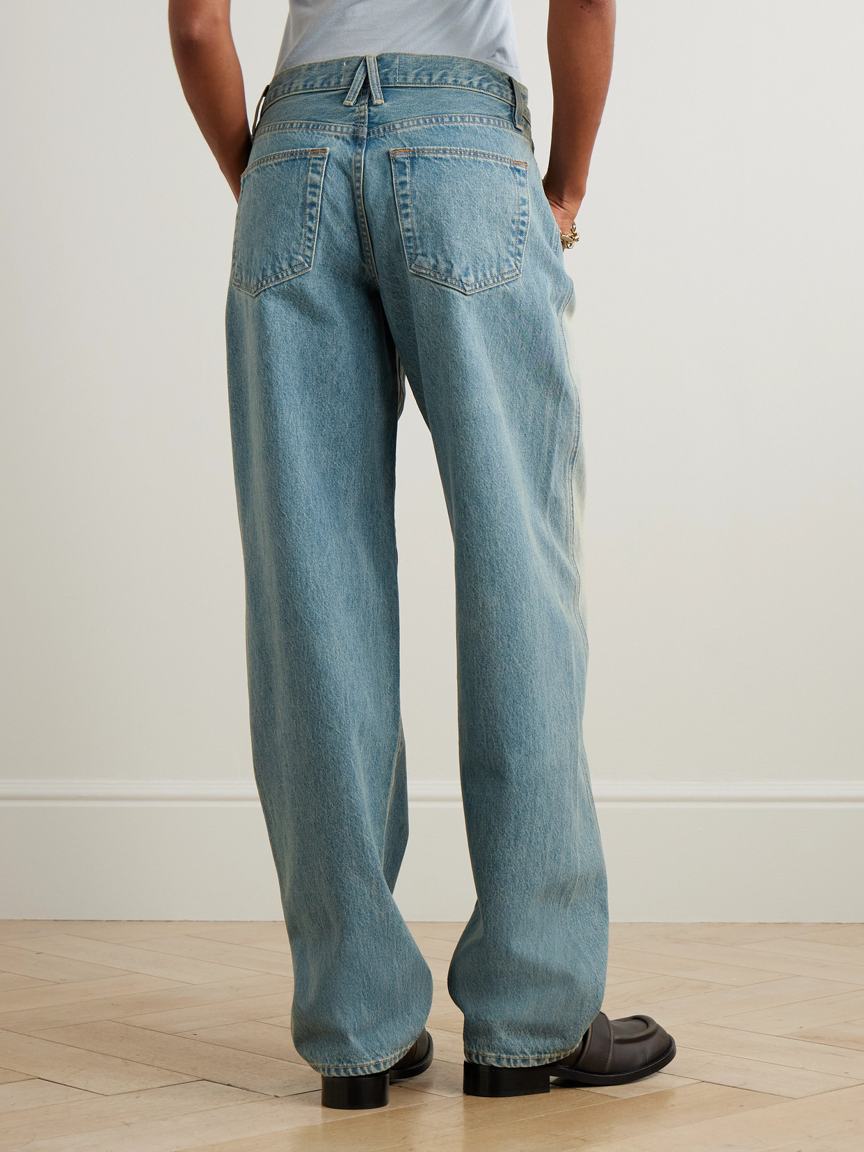 Tess Long Twisted Stem Boyfriend Jeans