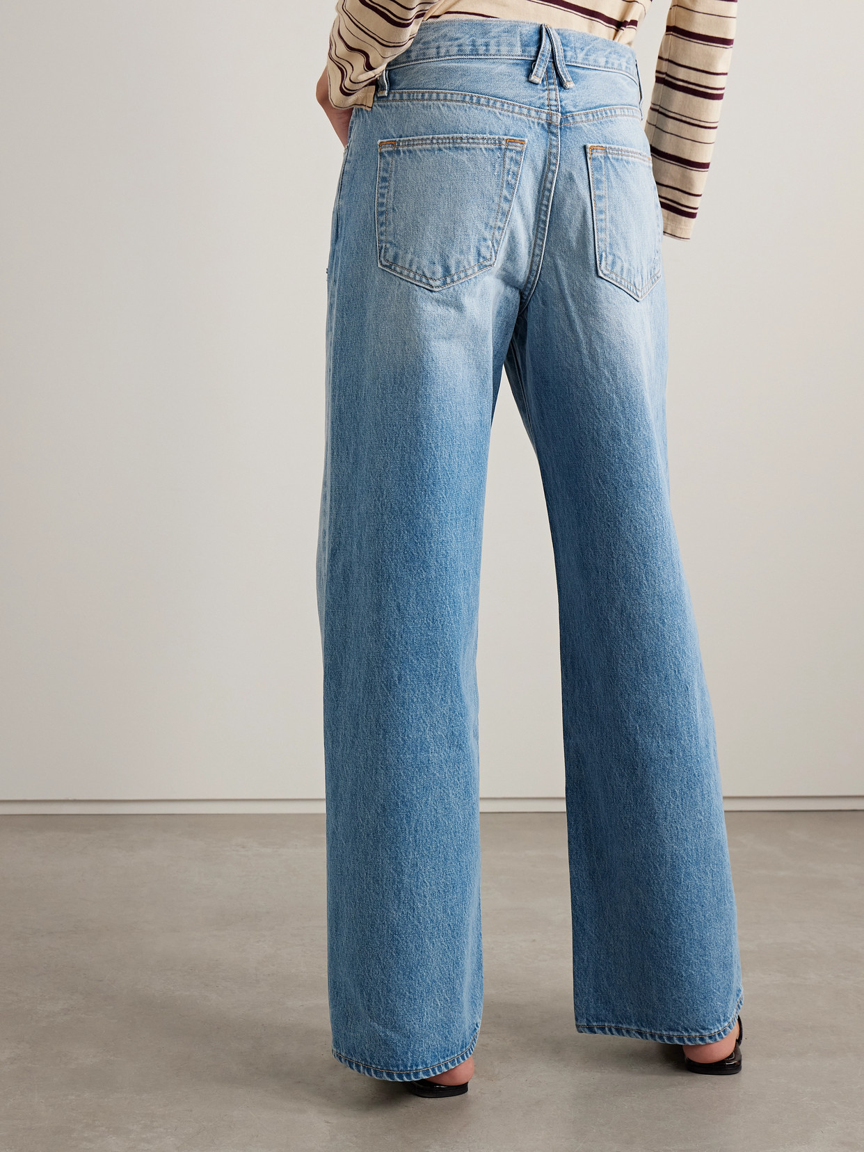 Slvrlake Selena Mid-rise Wide-leg Jeans