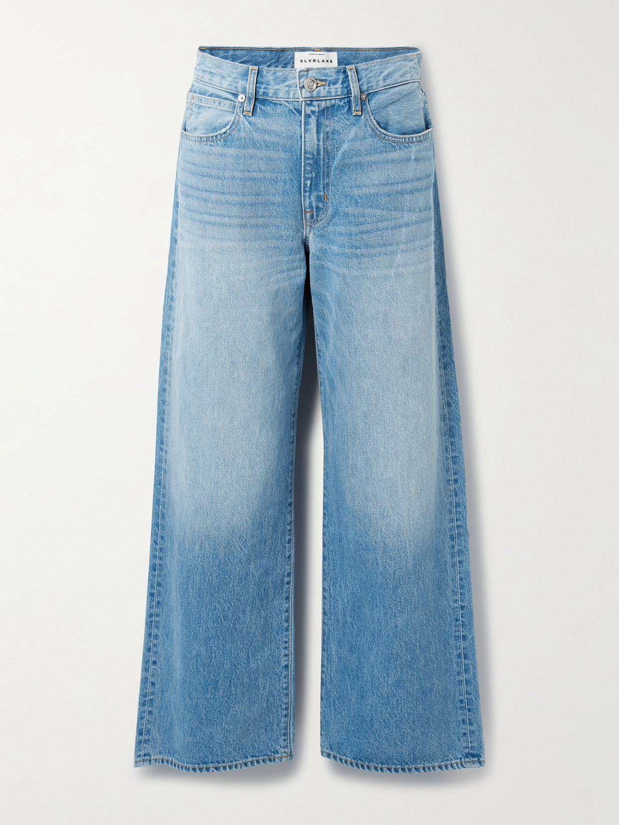 Slvrlake Selena Mid-rise Wide-leg Jeans