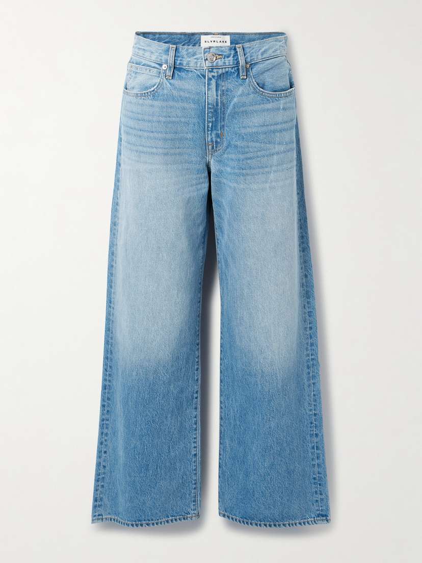 SLVRLAKE Selena Mid-rise Wide-leg Jeans