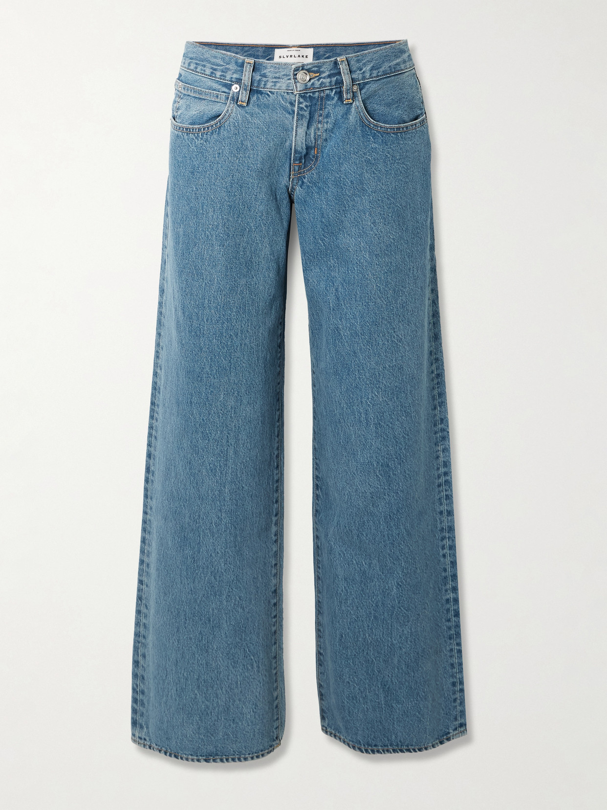 Slvrlake Lexi Low-rise Wide-leg Jeans In Blue