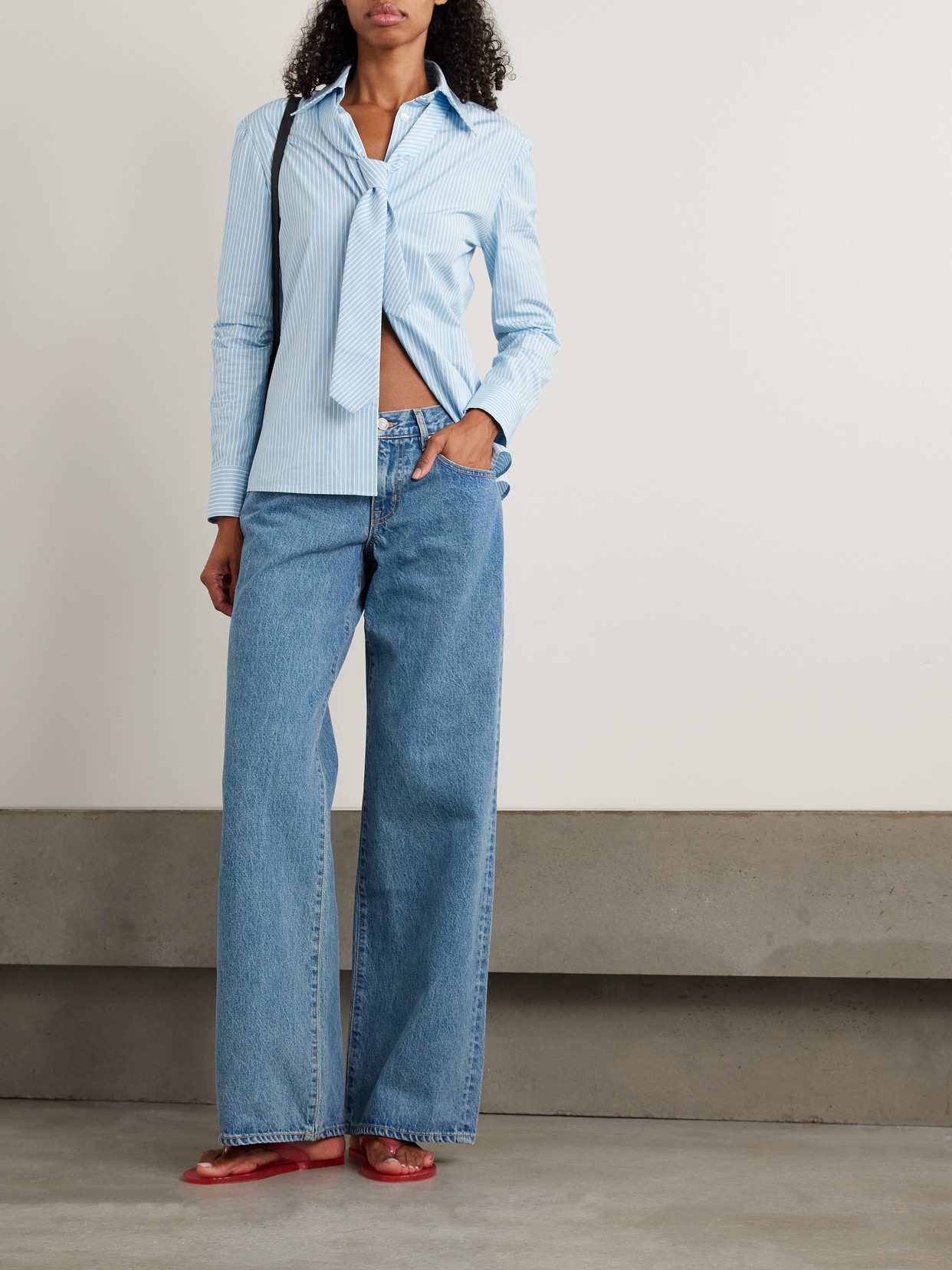 Slvrlake Lexi Low-rise Wide-leg Jeans In Blue