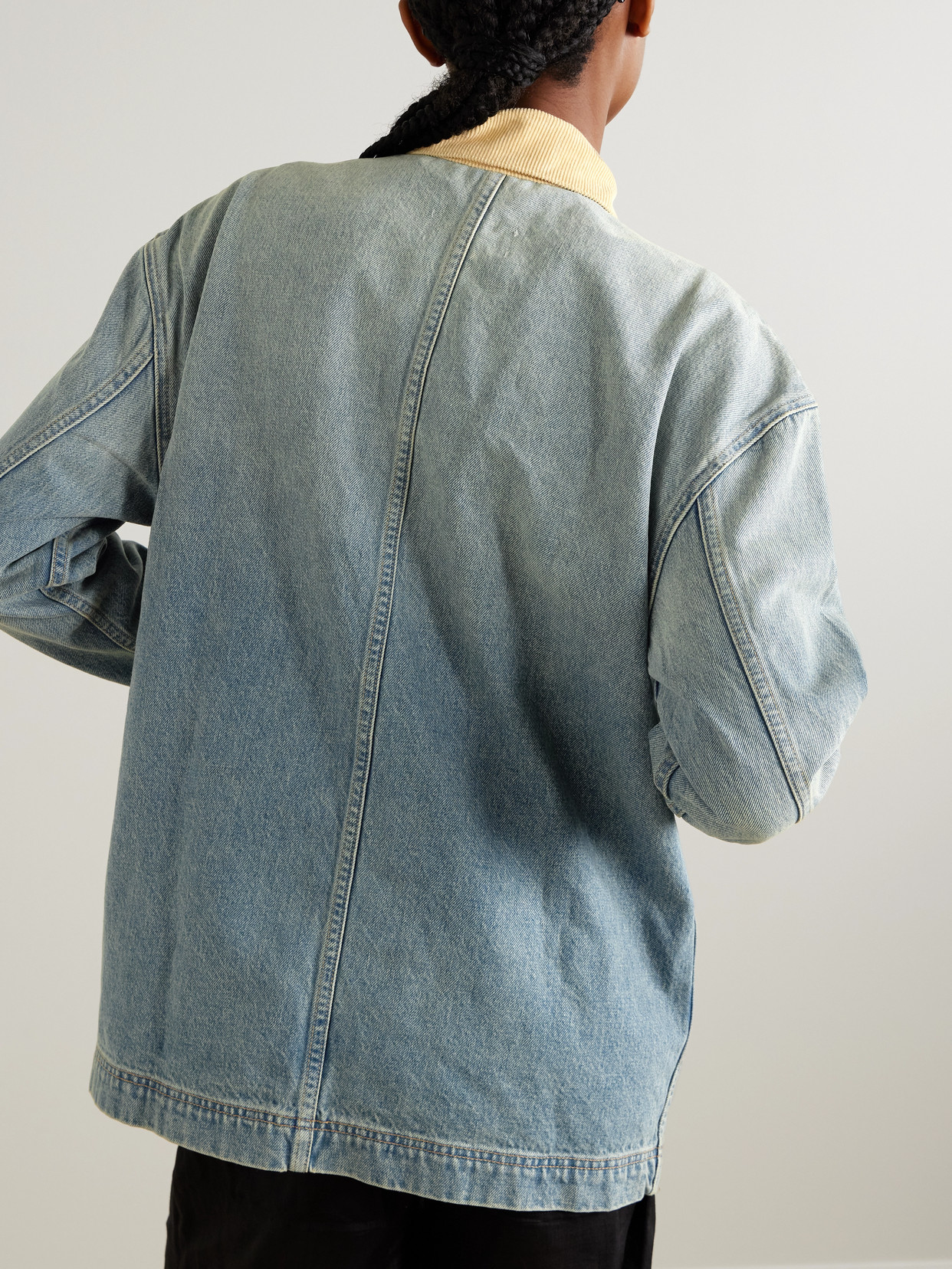 Hayden Corduroy-Trimmed Denim Jacket