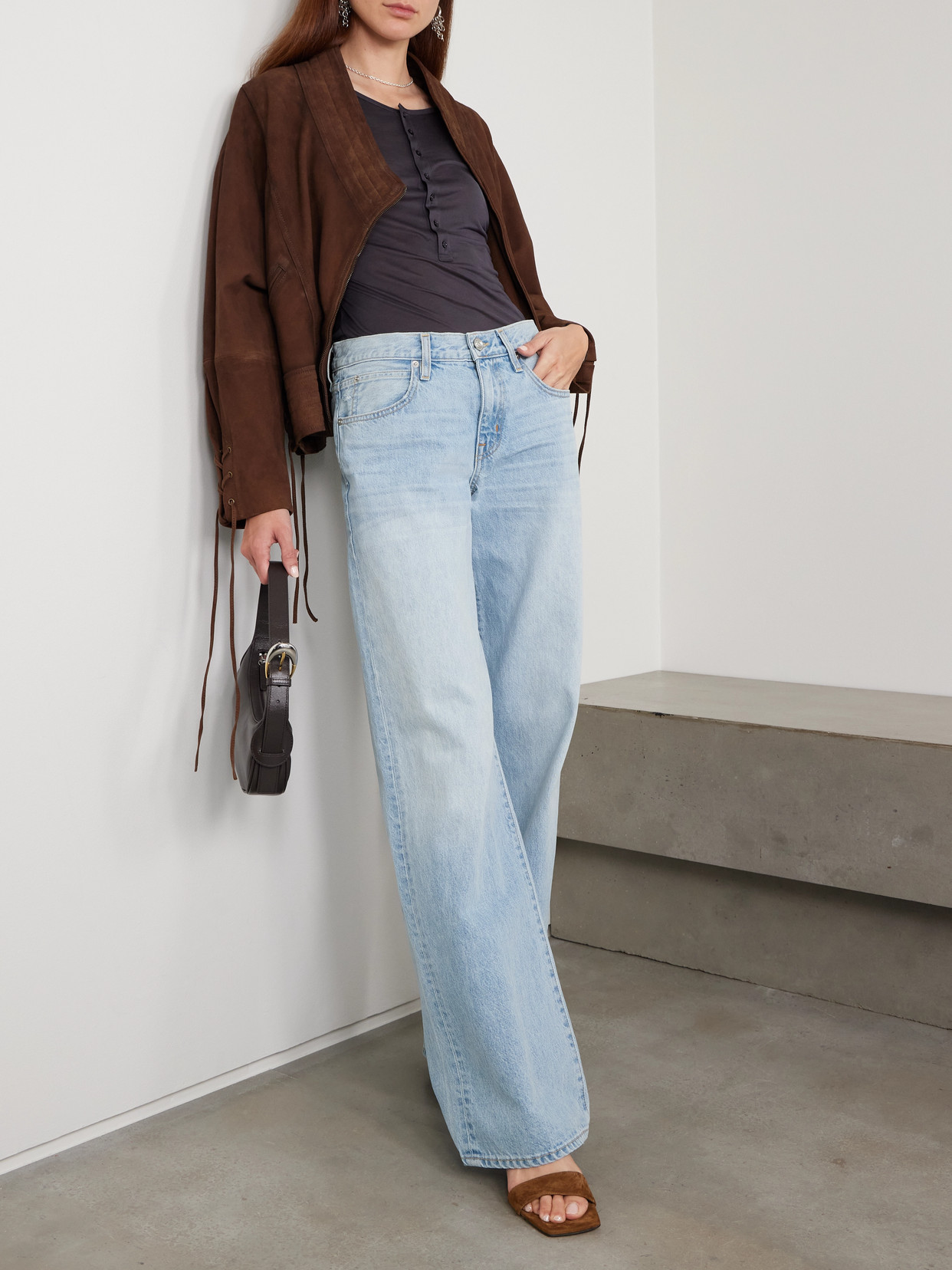 Slvrlake Mica Low-rise Wide-leg Jeans