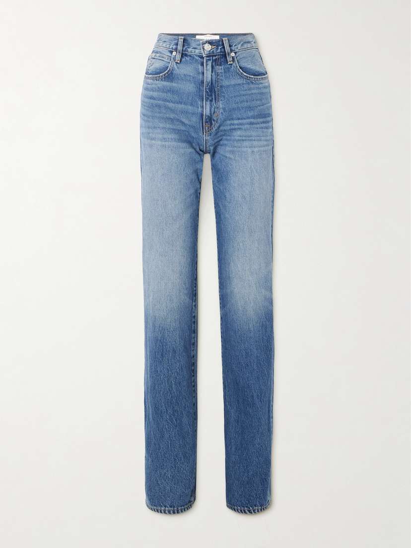 SLVRLAKE London Turn Up High-rise Straight-leg Jeans