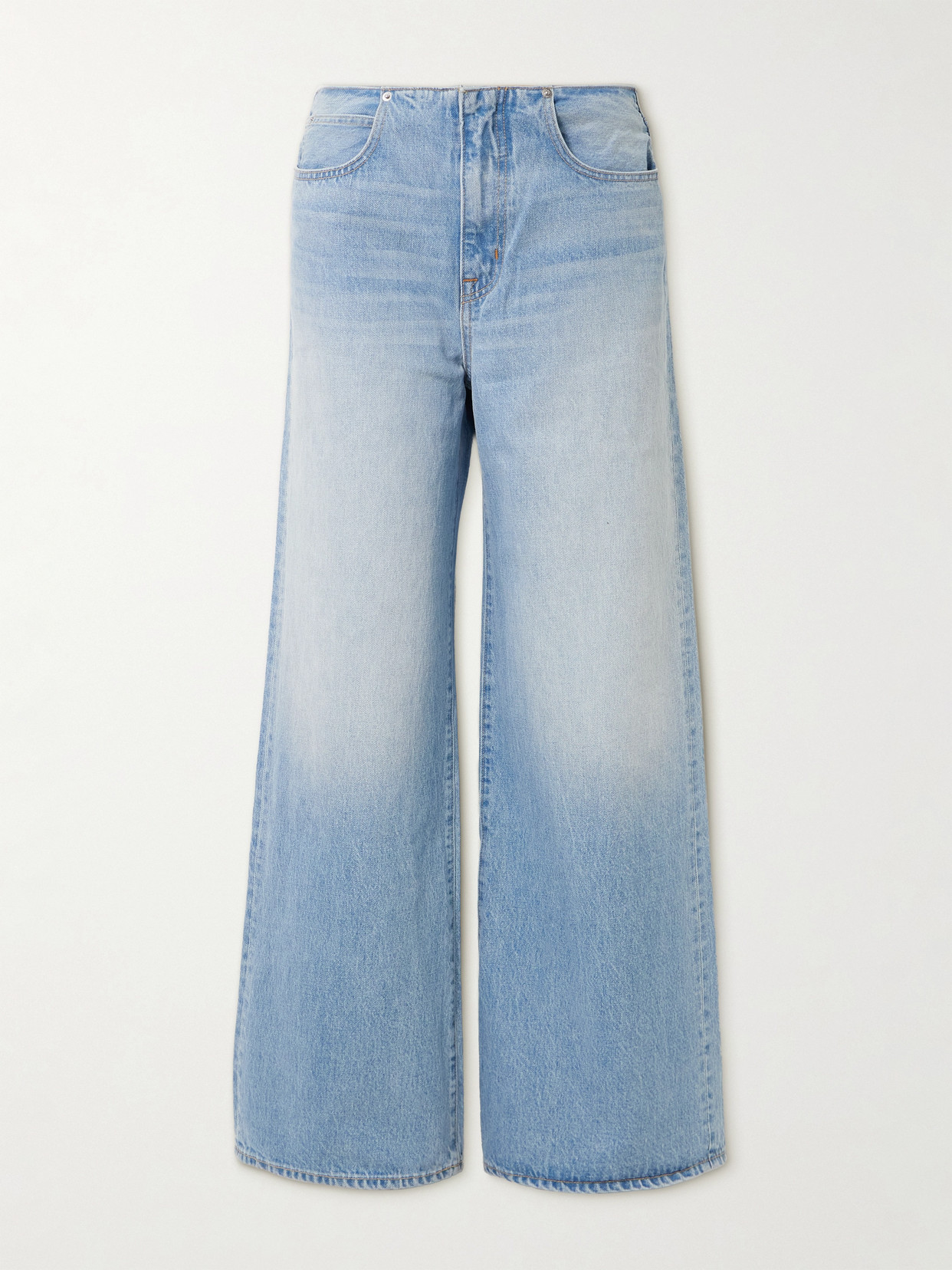 Slvrlake Naomi High-rise Wide-leg Jeans In Blue