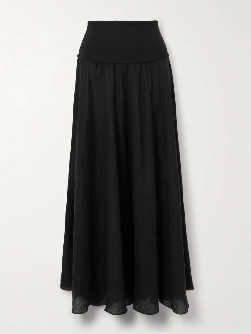 Johanna Ortiz Light And Sound Convertible Linen-blend Maxi Skirt | Thumbnail 7