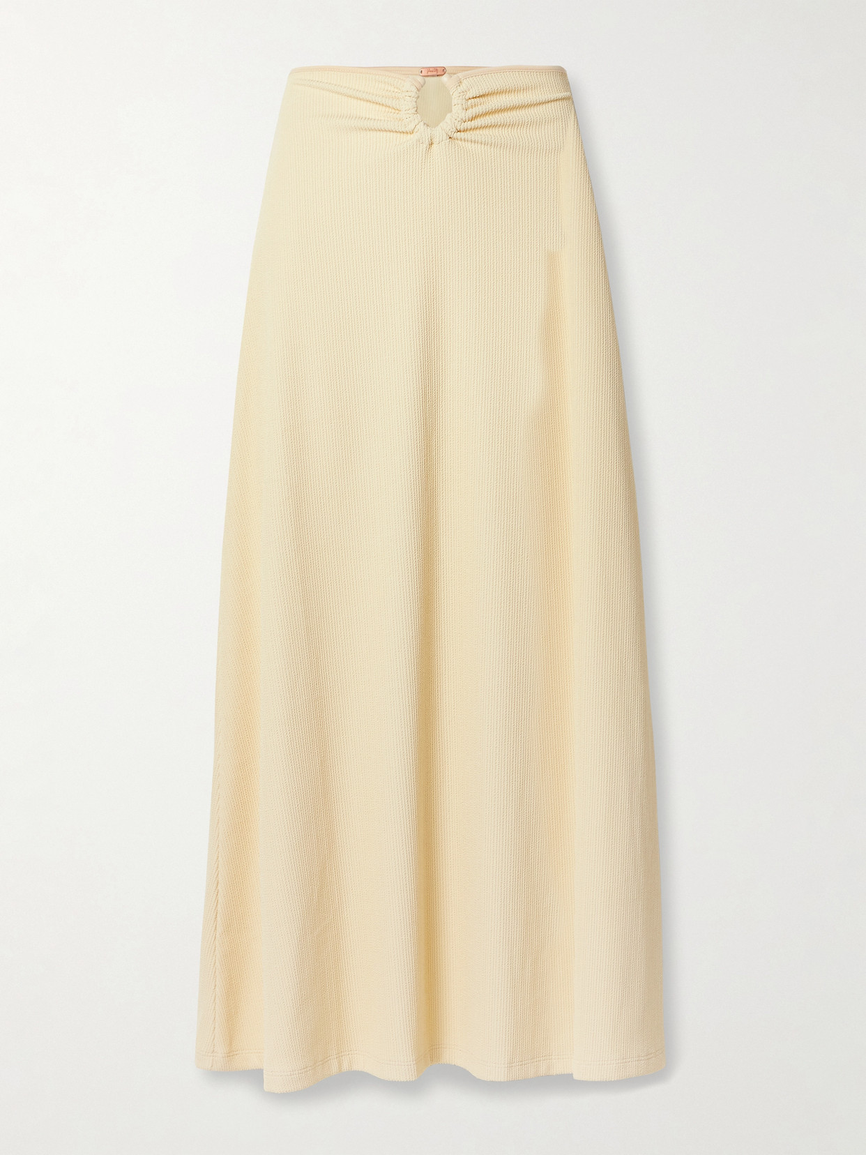 Johanna Ortiz Keel Embellished Ribbed Stretch Recycled-jersey Maxi Skirt
