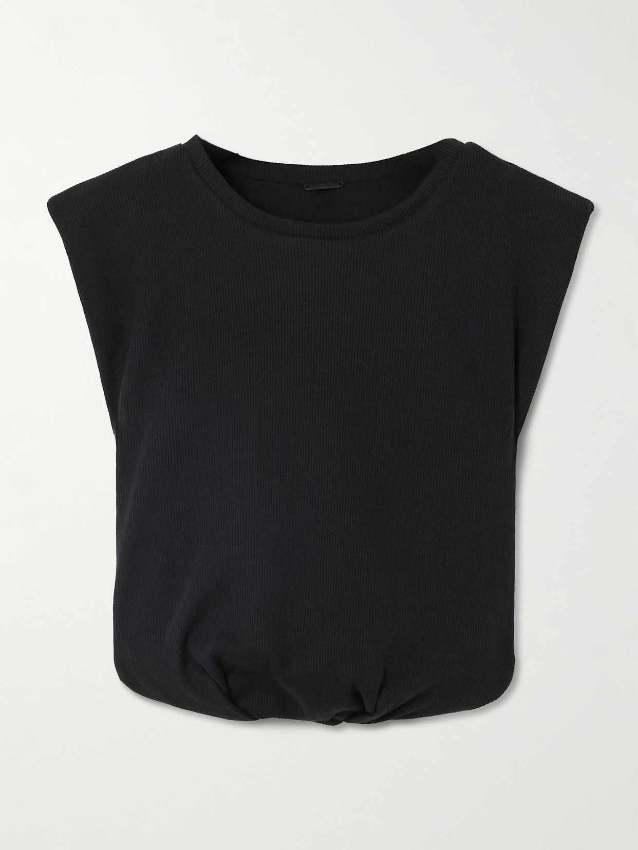 Johanna Ortiz Muraya Cropped Jersey T-shirt In Black